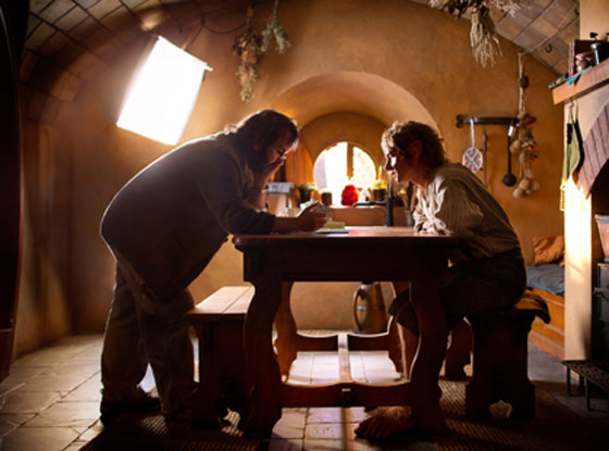 Martin Freeman, Peter Jackson, The Hobbit, behind the scenes Martin Freeman, Peter Jackson, The Hobbit, behind the scenes